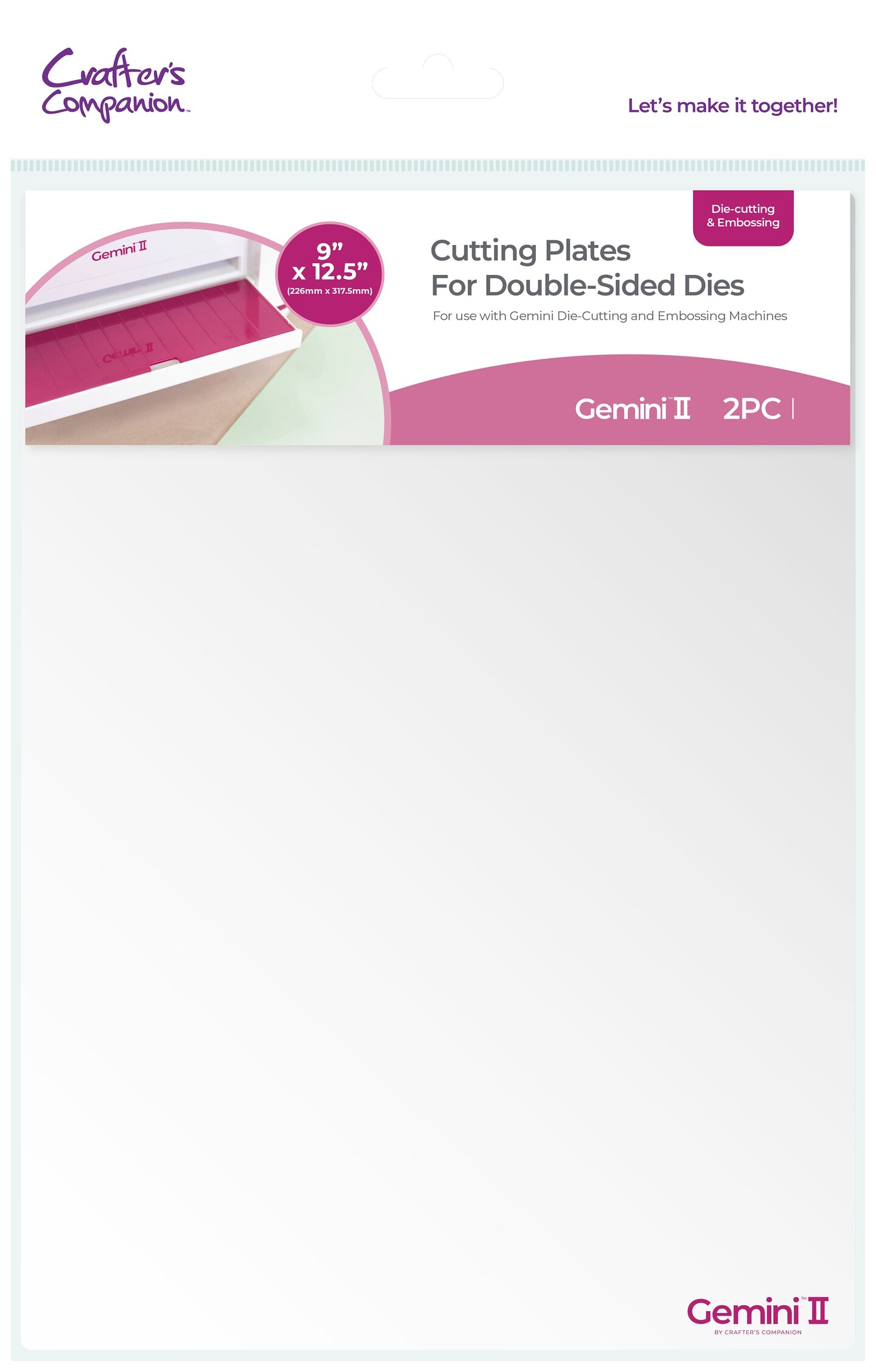 Gemini II Cutting Plates For Double-Sided Dies-9&#x22;X12.5&#x22;
