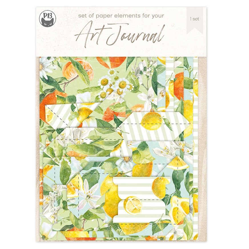P13 Travel Journal Elements Set 33/Pkg-Fresh Lemonade