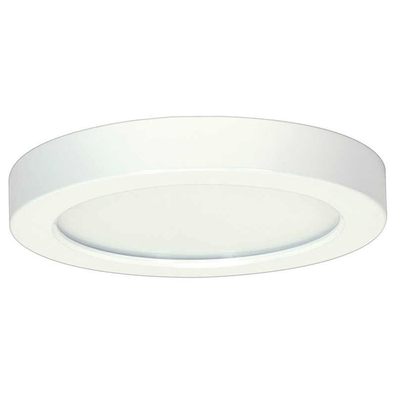 Nicor 8in 3000K Round Edge Lit Recessed LED Downlight