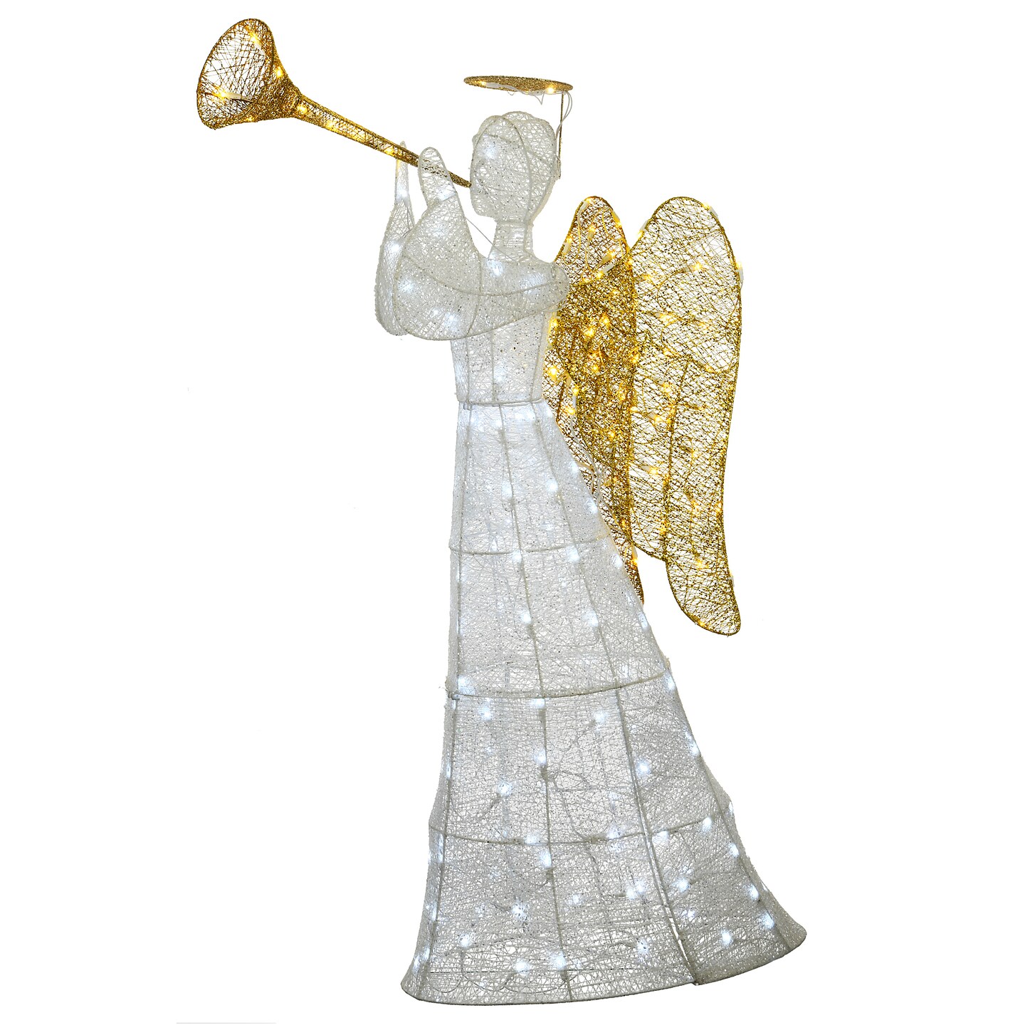 National Tree Company Pre-Lit  White Angel, Cool White Lights,  LED, 60 inch,  Indoor or Outdoor Use.
