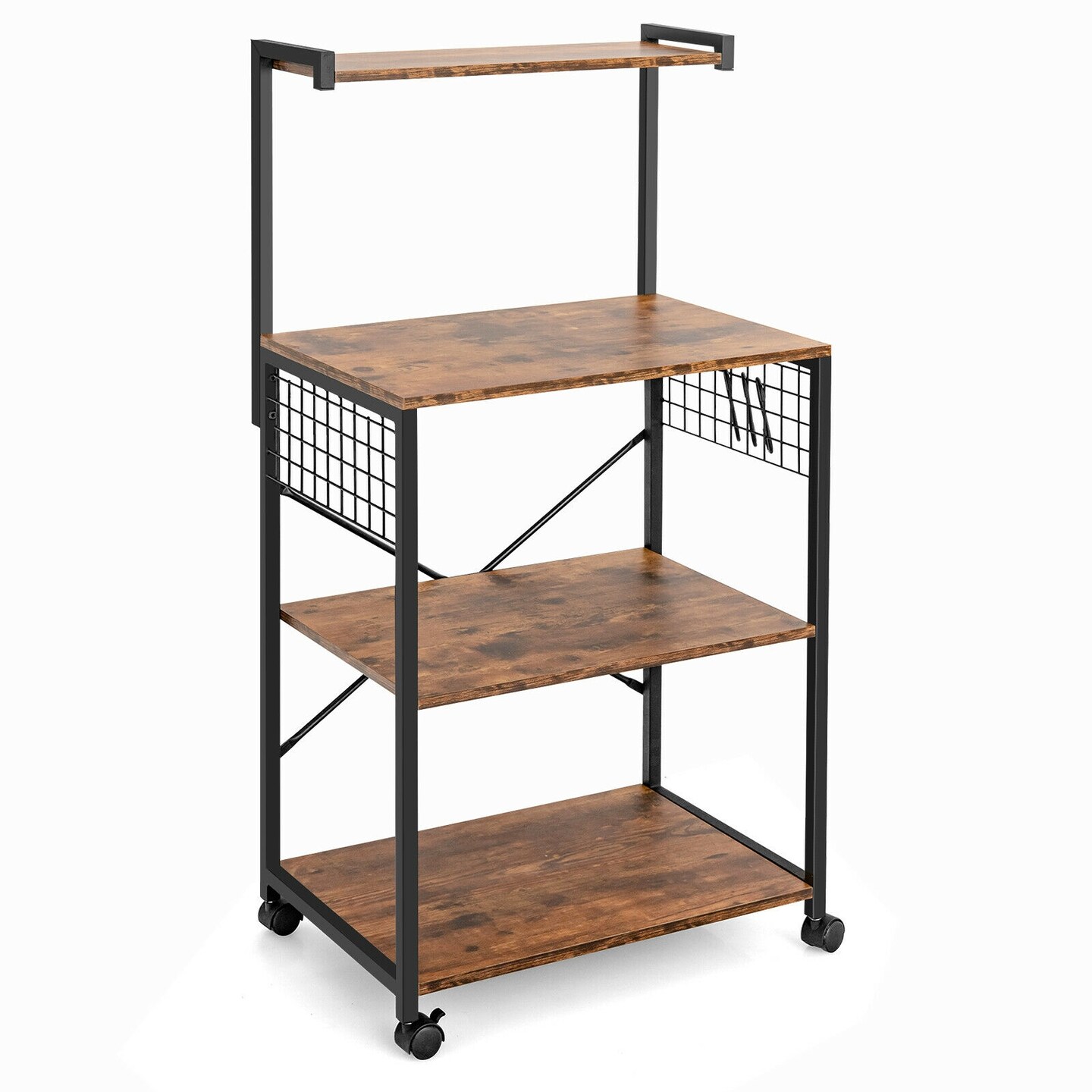 4-Tier Kitchen Baker&#x27;s Rack on Wheels
