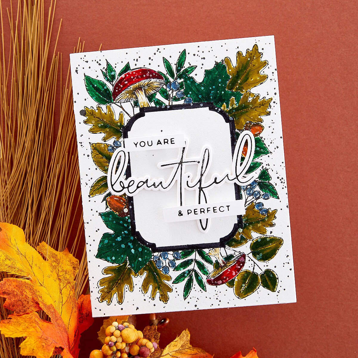 Spellbinders Notched Corner Frames Etched Dies from the BetterPress Autumn Collection