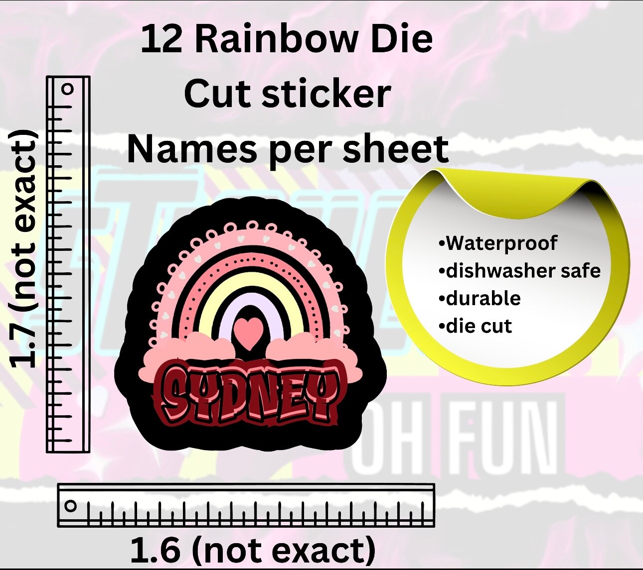 Kids Labels For School Waterproof Name Stickers School Labels