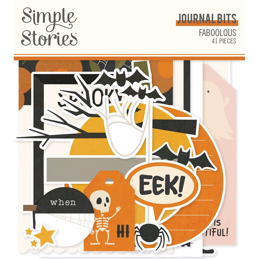 FaBOOlous Bits &#x26; Pieces Die-Cuts 41/Pkg-Journal