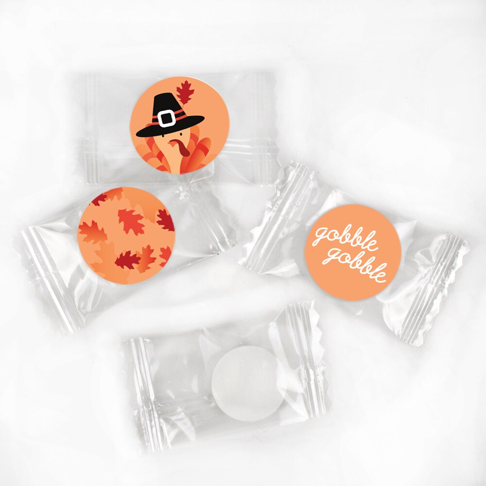 360 Pcs Thanksgiving Mints Party Favors by Just Candy - Assembly Required - Turkey