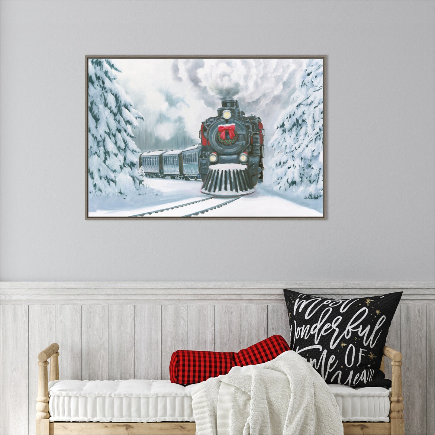 Christmas Train by Wellington Studio Canvas Art Framed