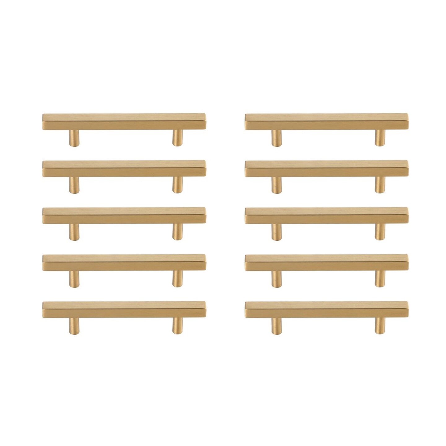 Dior 4" Center to Center Brass Bar Pull Multipack (set of 10)