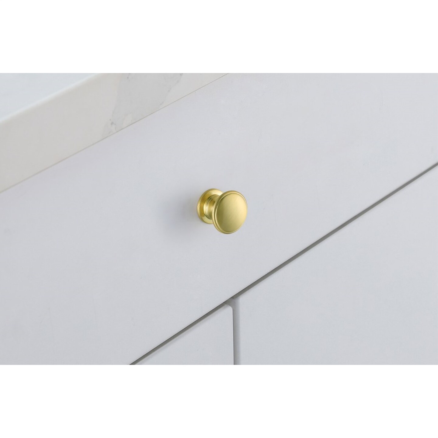 Kaid 1.2&#x22; Diameter Brushed Gold Mushroom Knob Multipack (Set of 10)