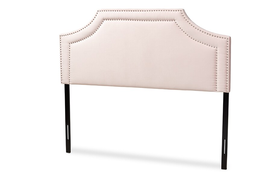 Baxton Studio Avignon Modern and Contemporary Light Pink Velvet