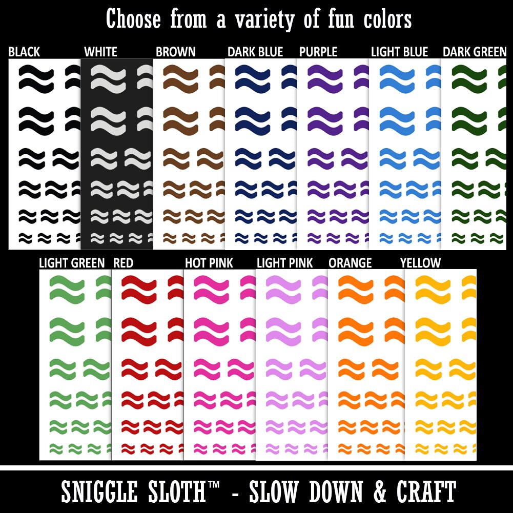 Approximately Equal To About Math Symbol Temporary Tattoo Water Resistant Fake Body Art Set Collection