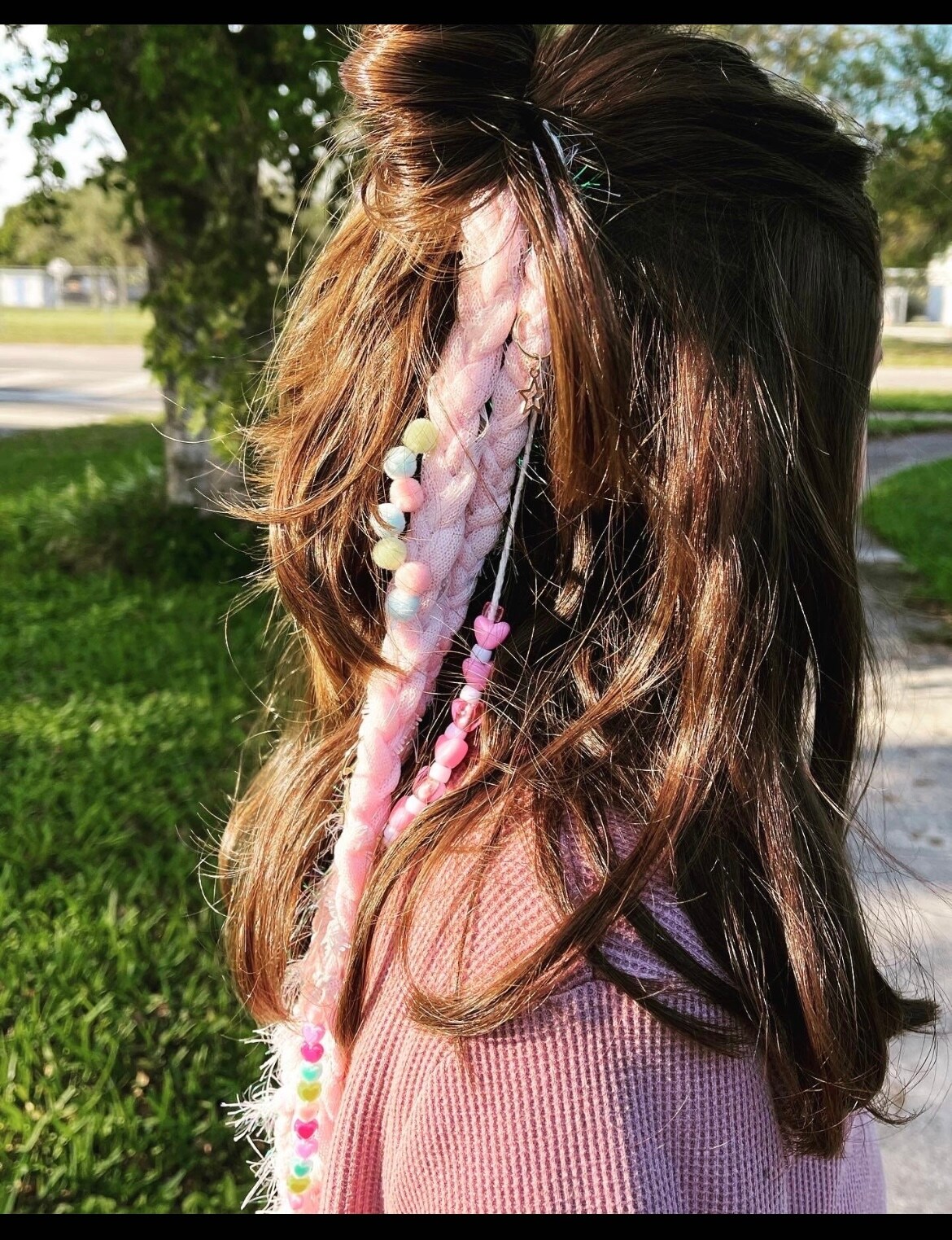 Boho braids accessory. Pony tails. Girls gift. Boho braids for