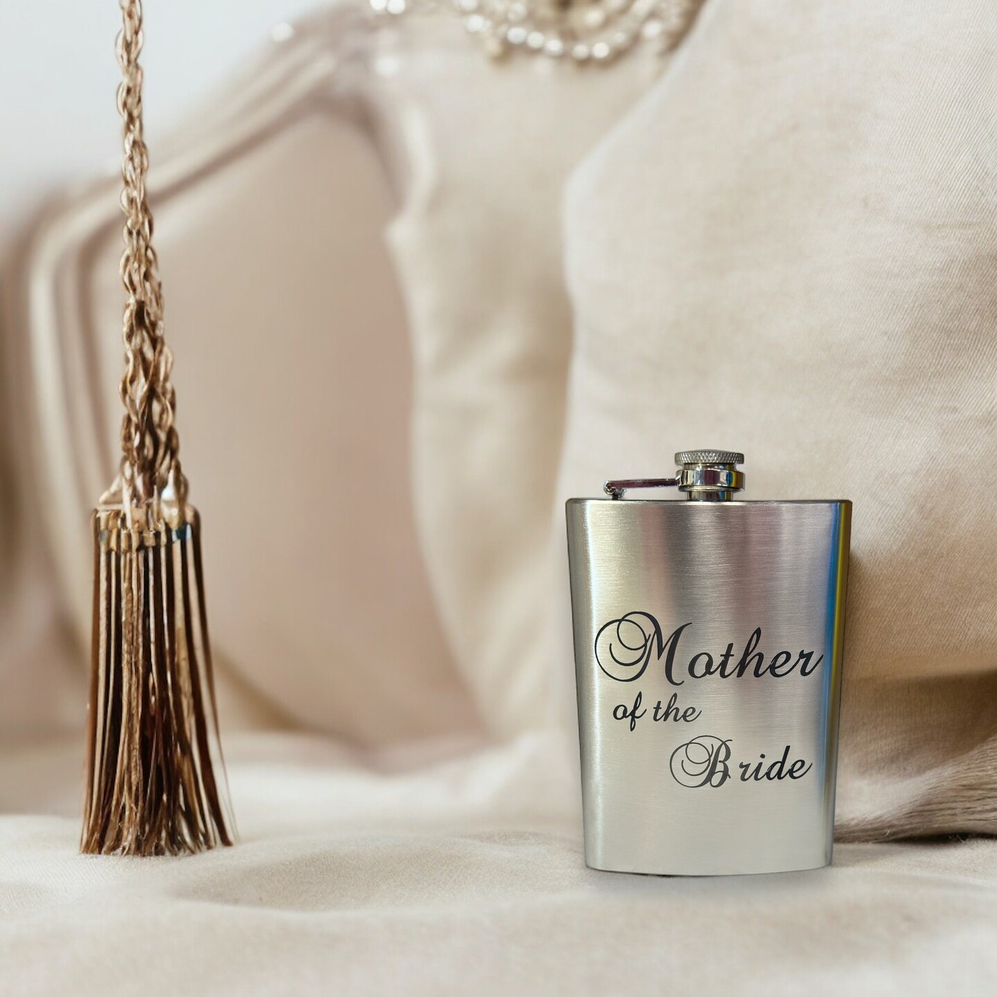 8oz Mother of the Bride Stainless Steel Flask