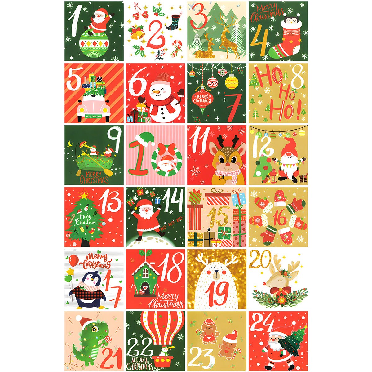 Wrapables Christmas Advent Calendar Countdown Gift Boxes