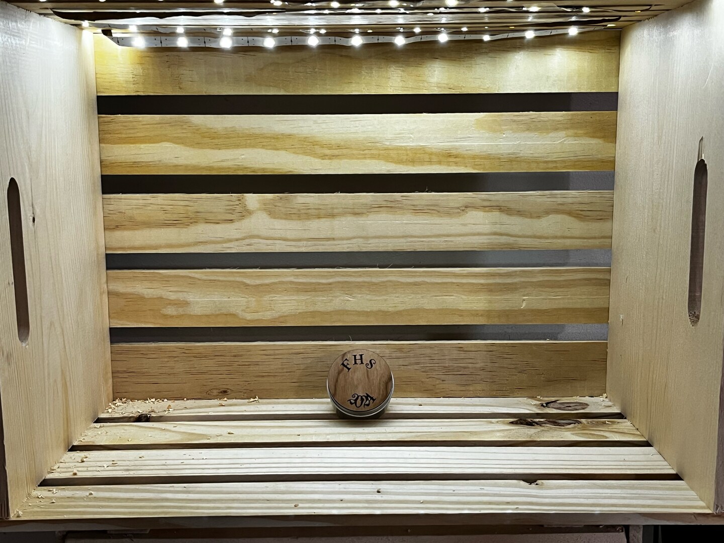 DIY Lighted Crate image 2