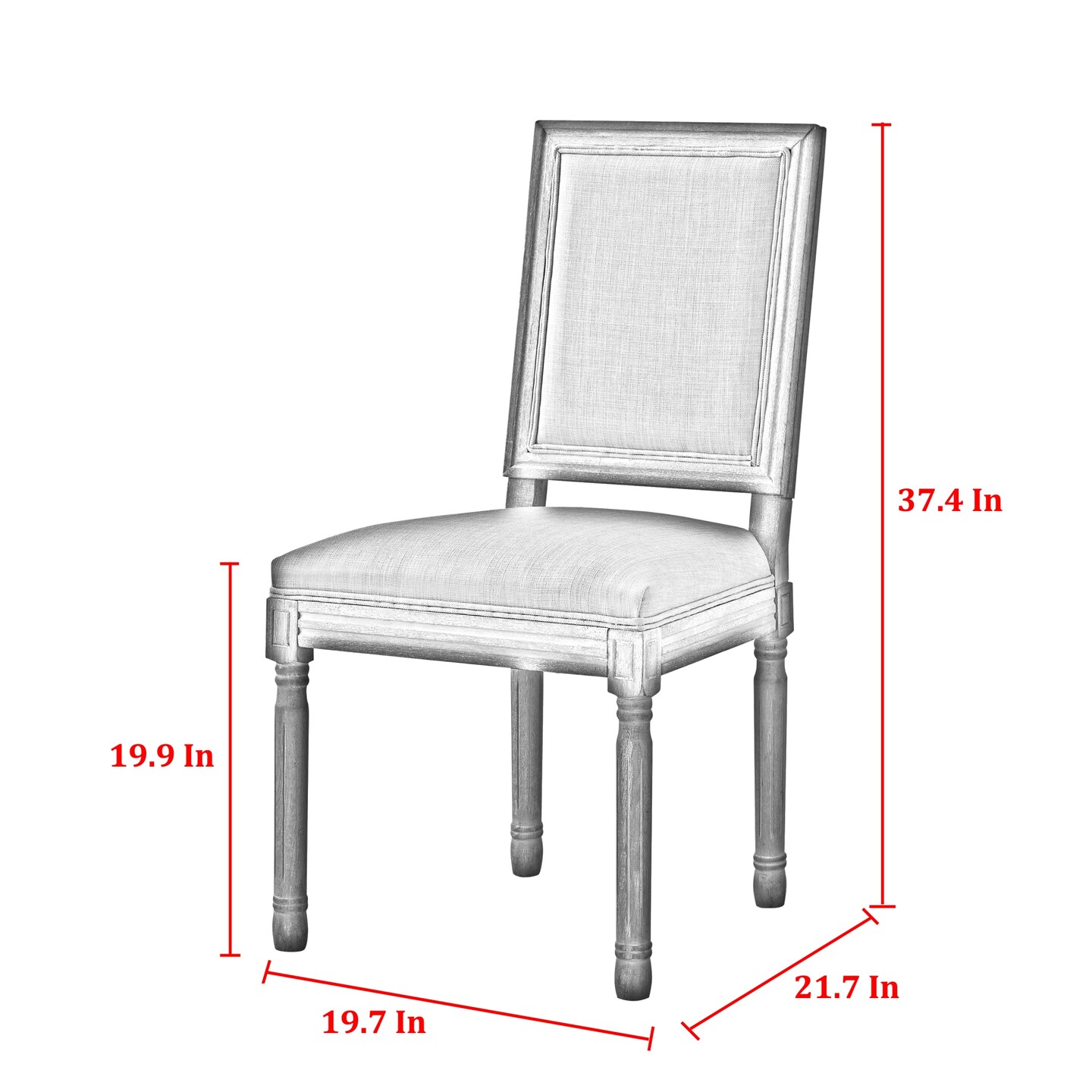 Talan Linen Dining Chair (Set of 2)