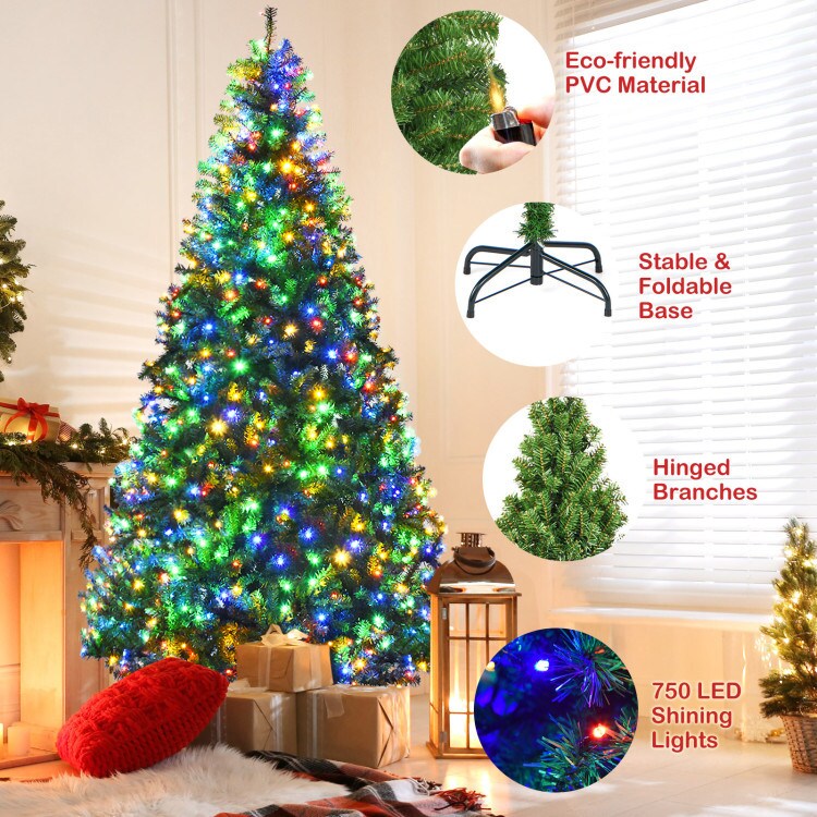 4/5/6/7/8/9 Feet Artificial Premium Hinged Christmas Tree