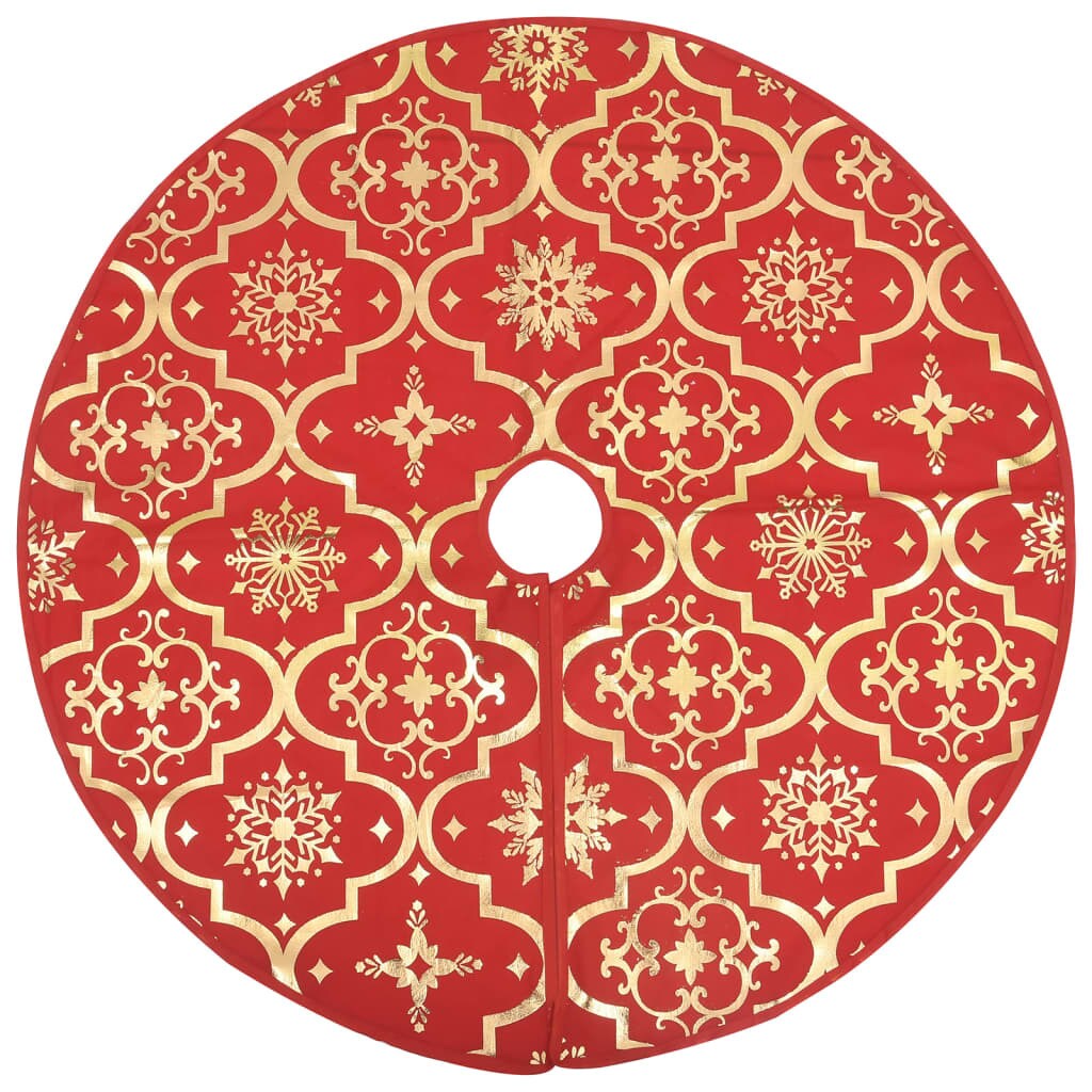 Luxury Christmas Tree Skirt with Sock 4 ft Fabric