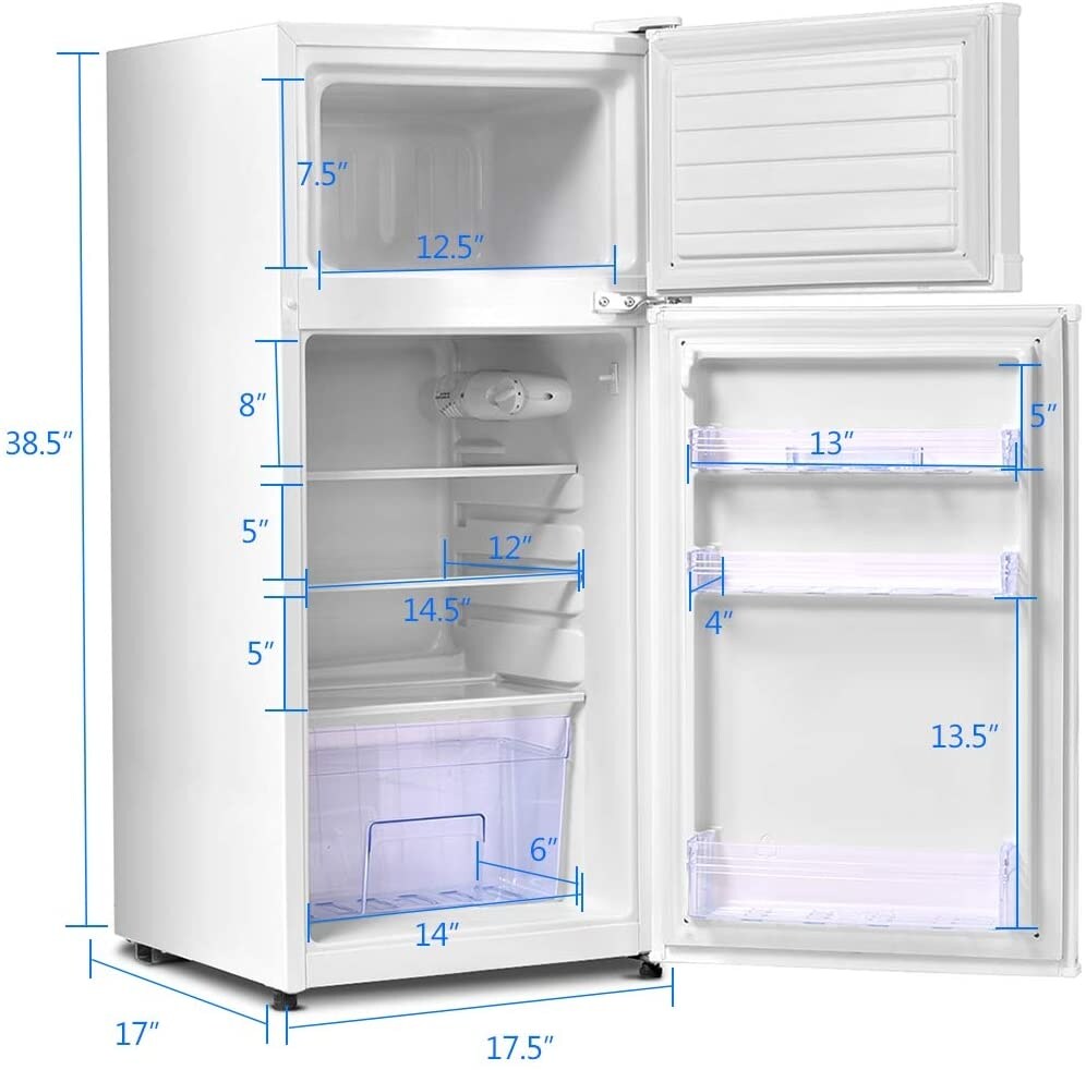 Two Doors Cold Rolled Sheet Compact Office Refrigerator With Freezer –  SlanKIT