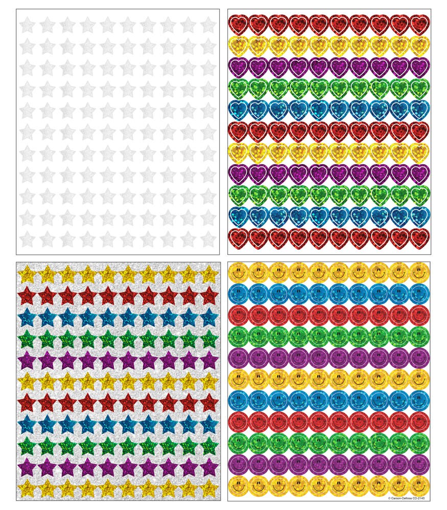 Colorful Smiley Face Stickers, Stickers for Kids