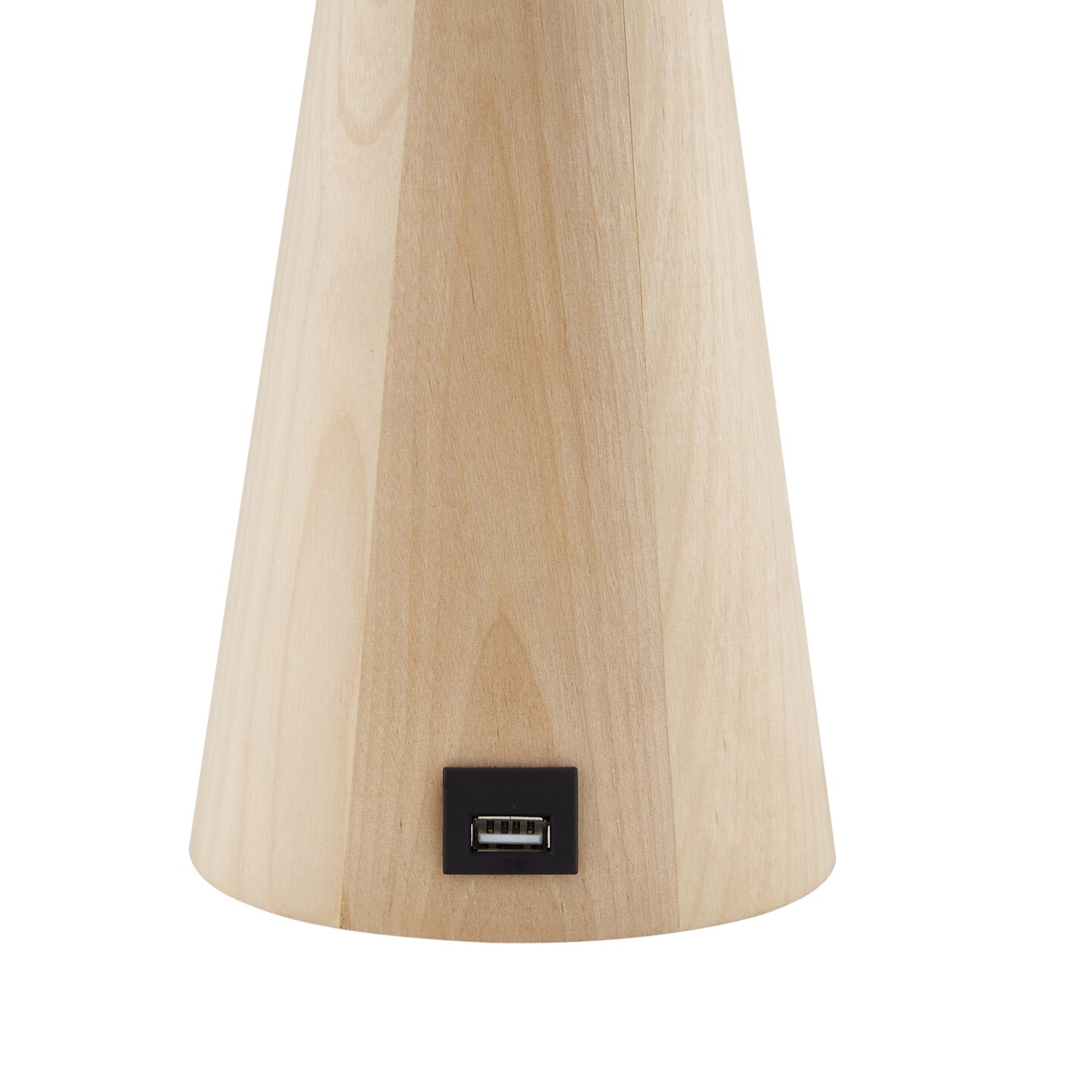 Emberlee Table Lamp 5ft Power Cord, USB Charger