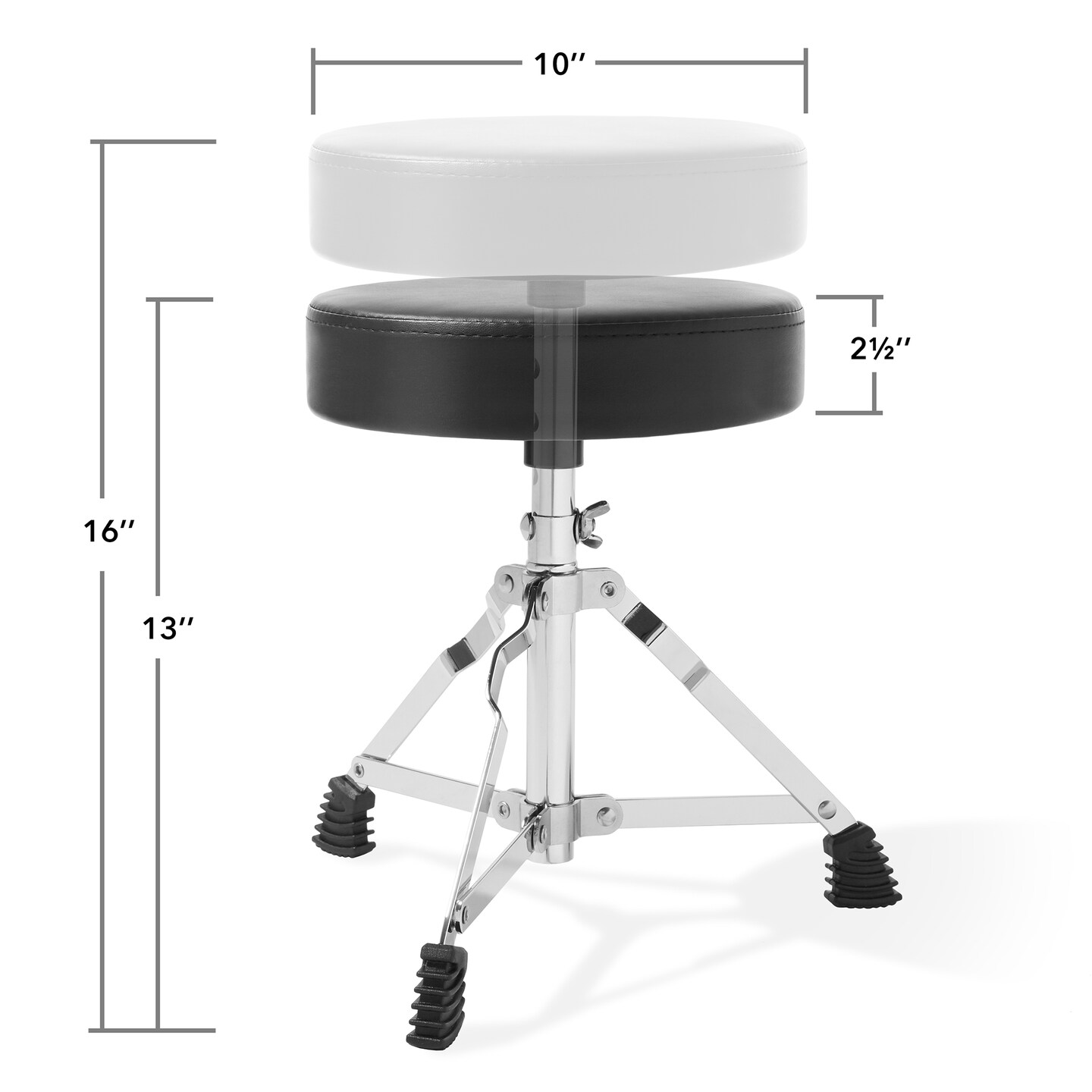 Gammon Percussion 5-Piece Junior Starter Drum Kit with Cymbals, Hardware, Sticks, & Throne