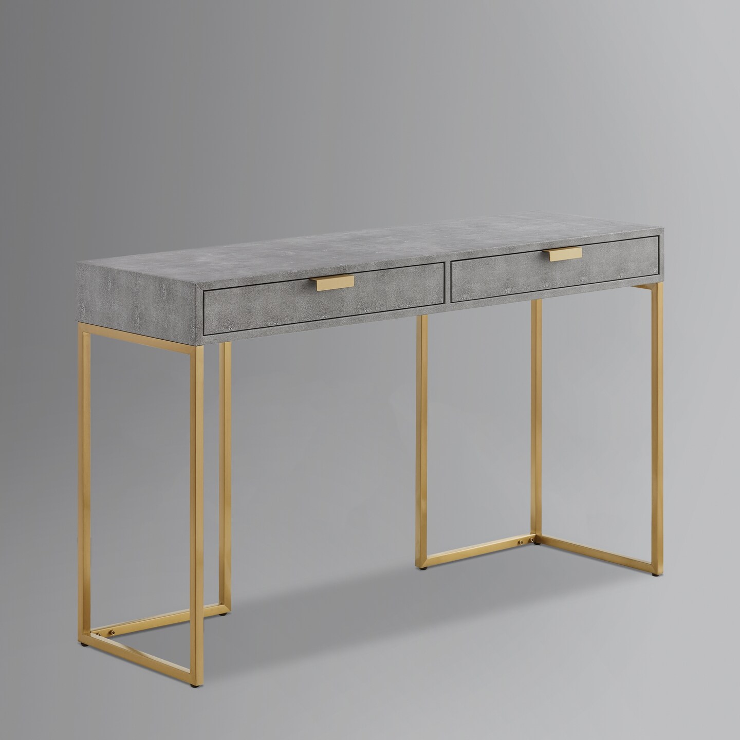 Landan Faux Shagreen Console Table