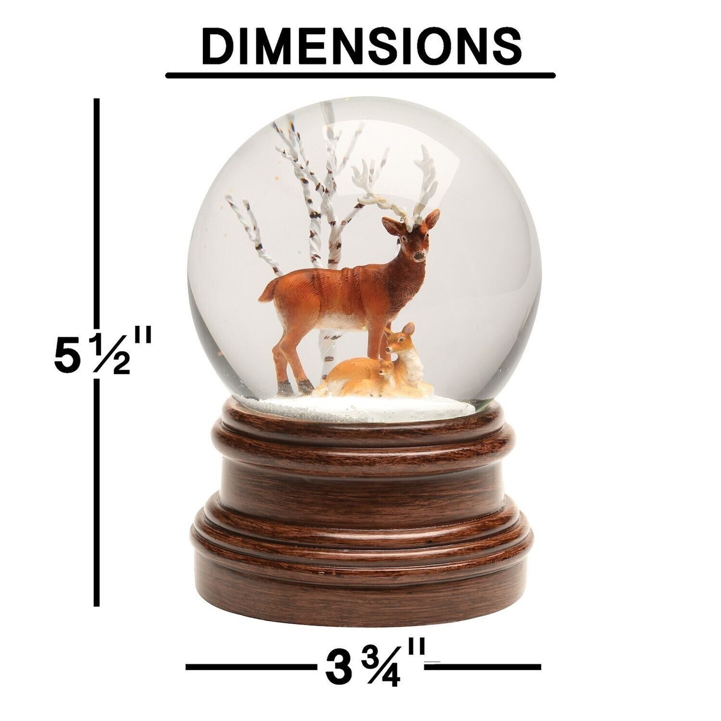 Christmas Snow Globe Wind Up Musical Snowglobe with Water