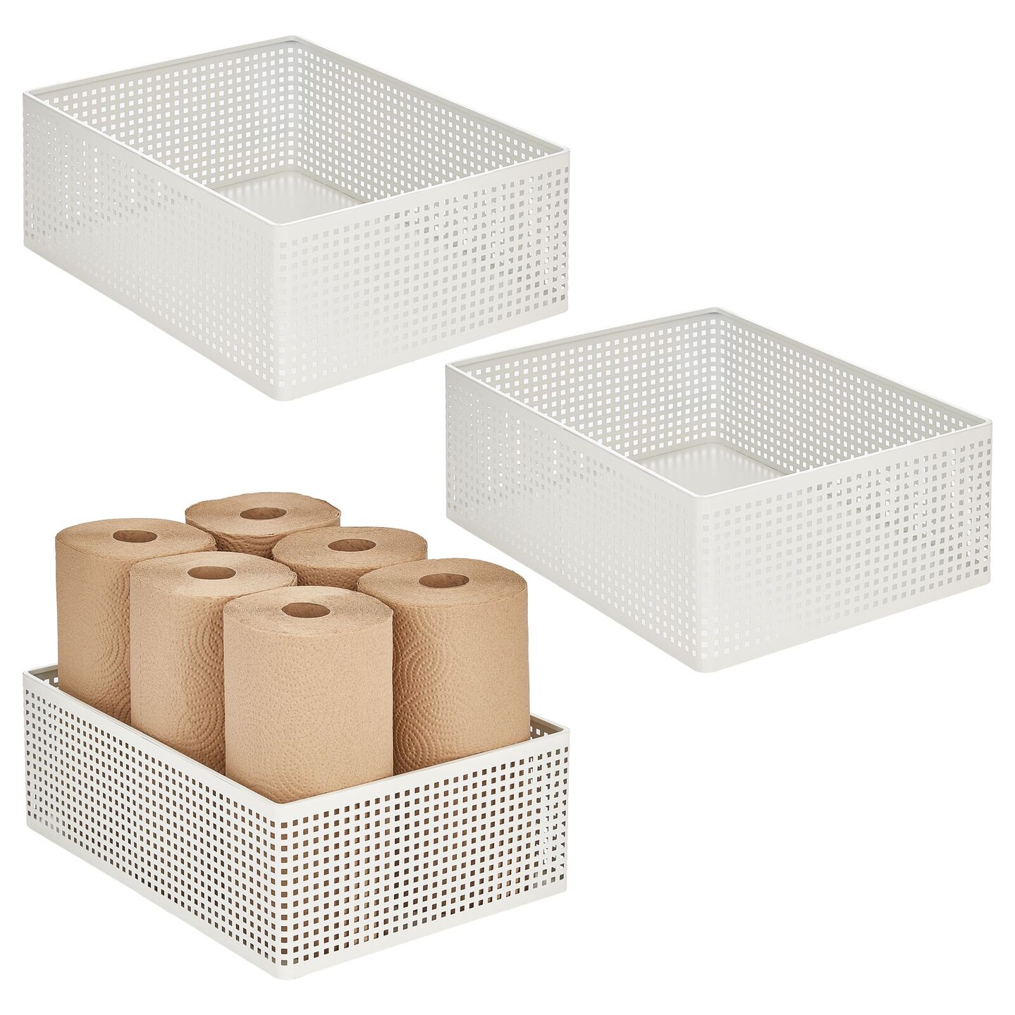 Nate Home by Nate Berkus Metal Kitchen Bin from mDesign