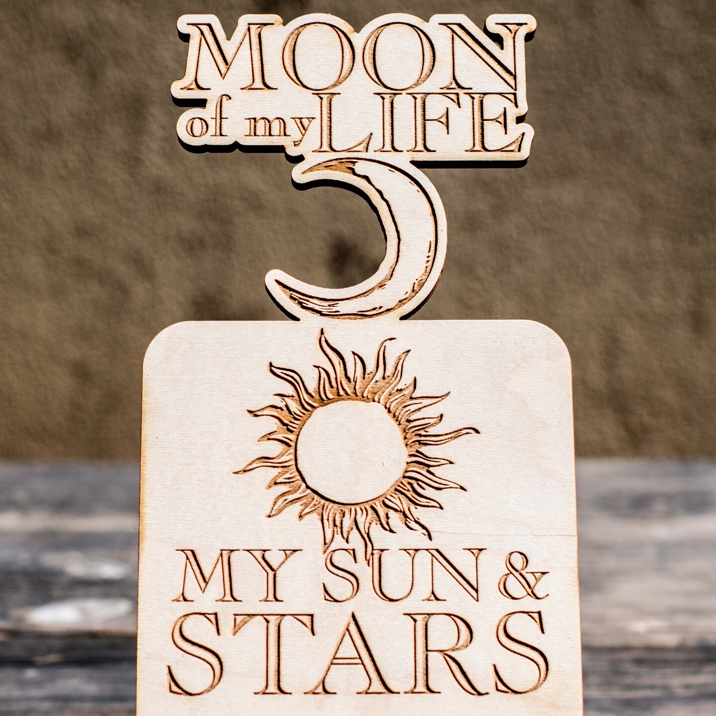 Phone Charging Station - Moon of My Life My Sun and Stars