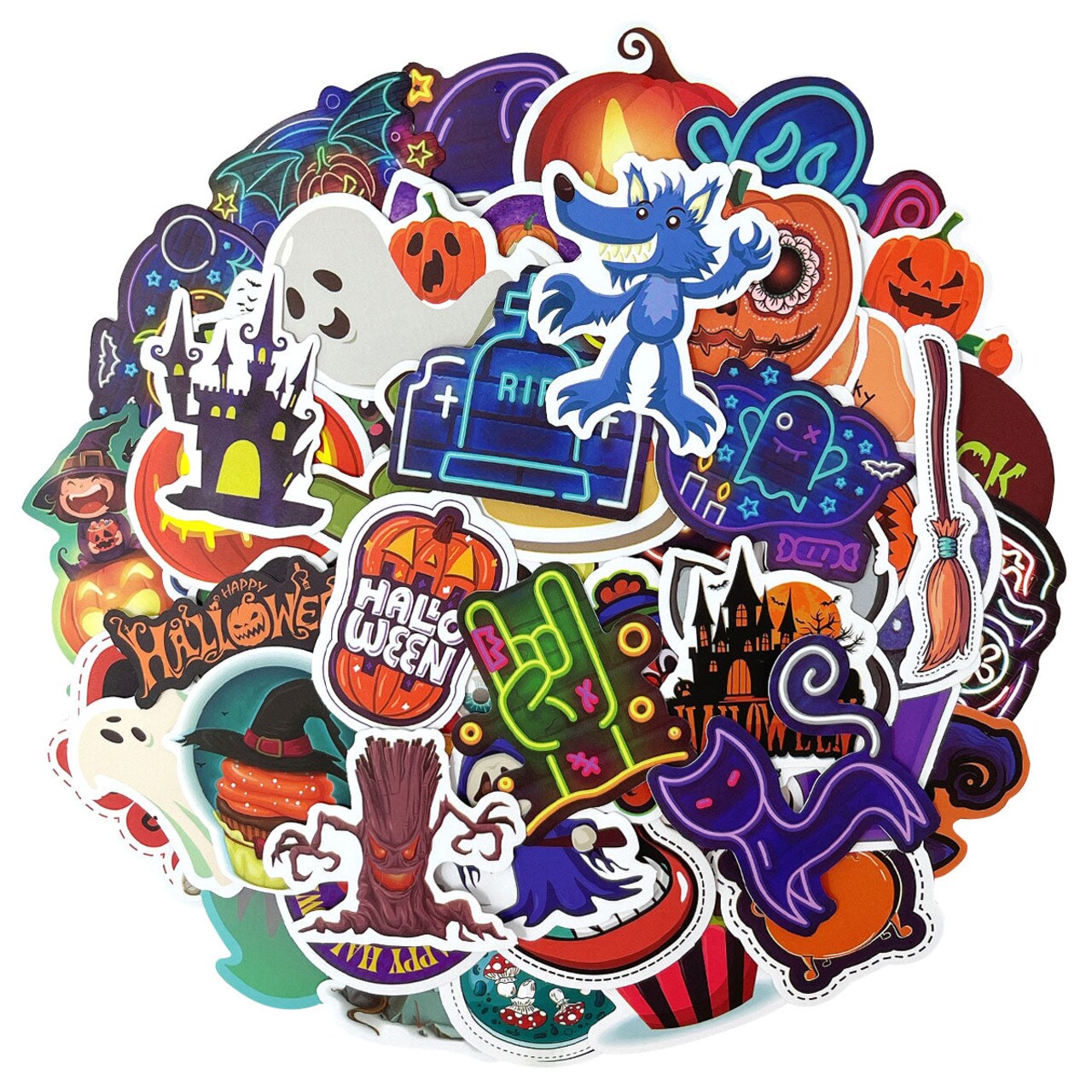 Wrapables Waterproof Vinyl Stickers for Water Bottles, Laptop, Phones ...