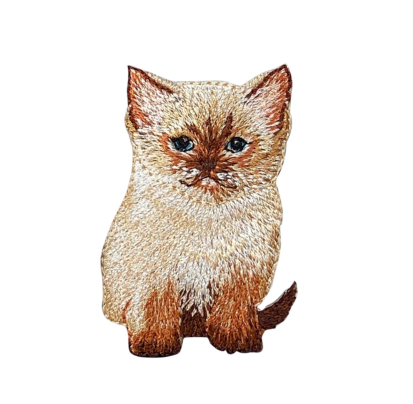 Siamese Cat, Kitten, Realistic Pets, Embroidered, Iron on Patch