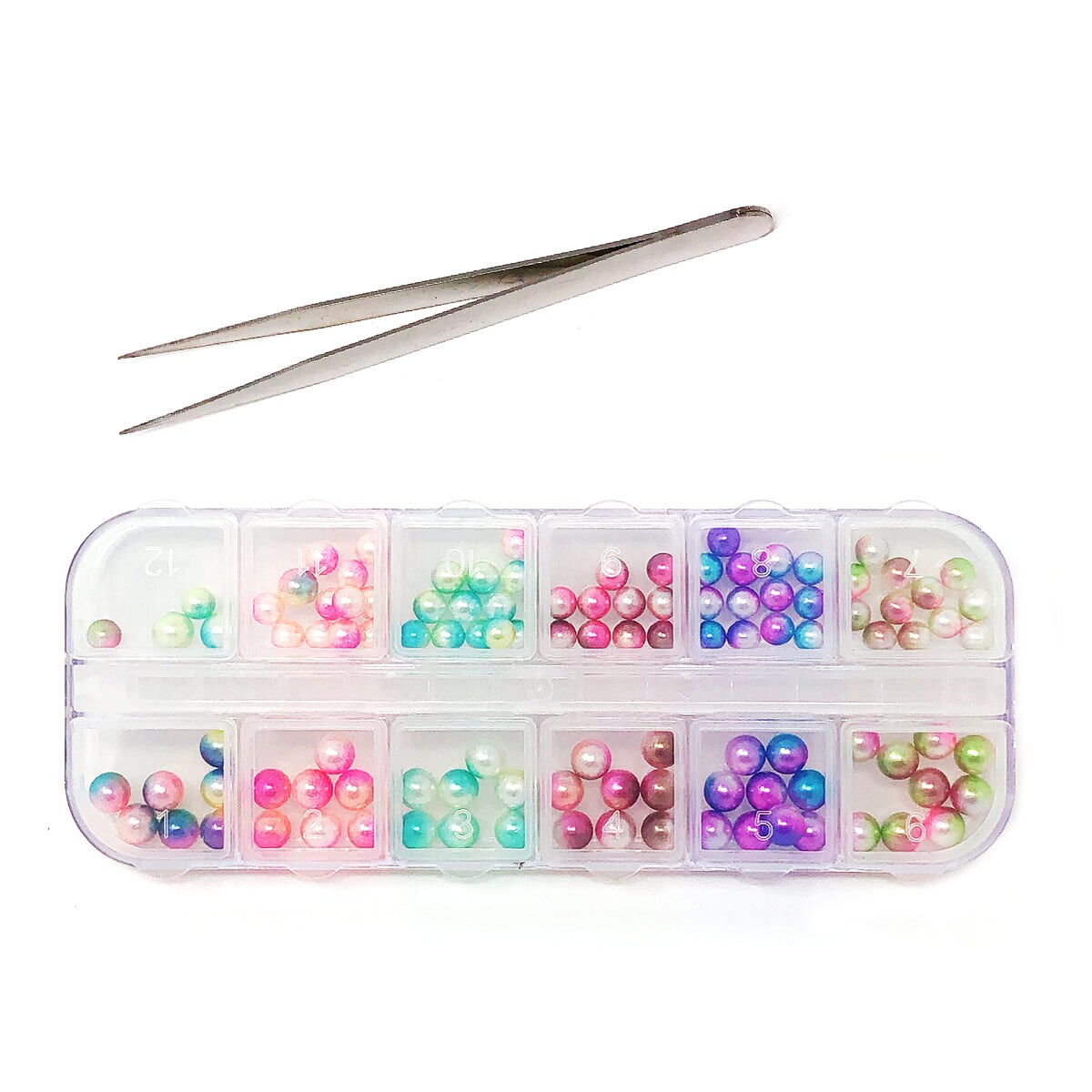 Wrapables Dazzling Nail Art Rhinestones Nail Manicure with Plastic Case