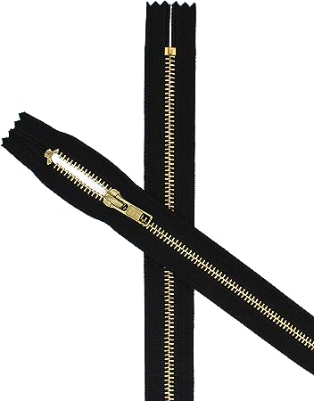 #5 Antique Brass Grey Medium Weight 2-Way YKK Jacket Separating Zipper - Choose Your Length - Color Medium Grey 578 - Made in The United States (1 Zipper Per Pack) (28&#x22; Inches)