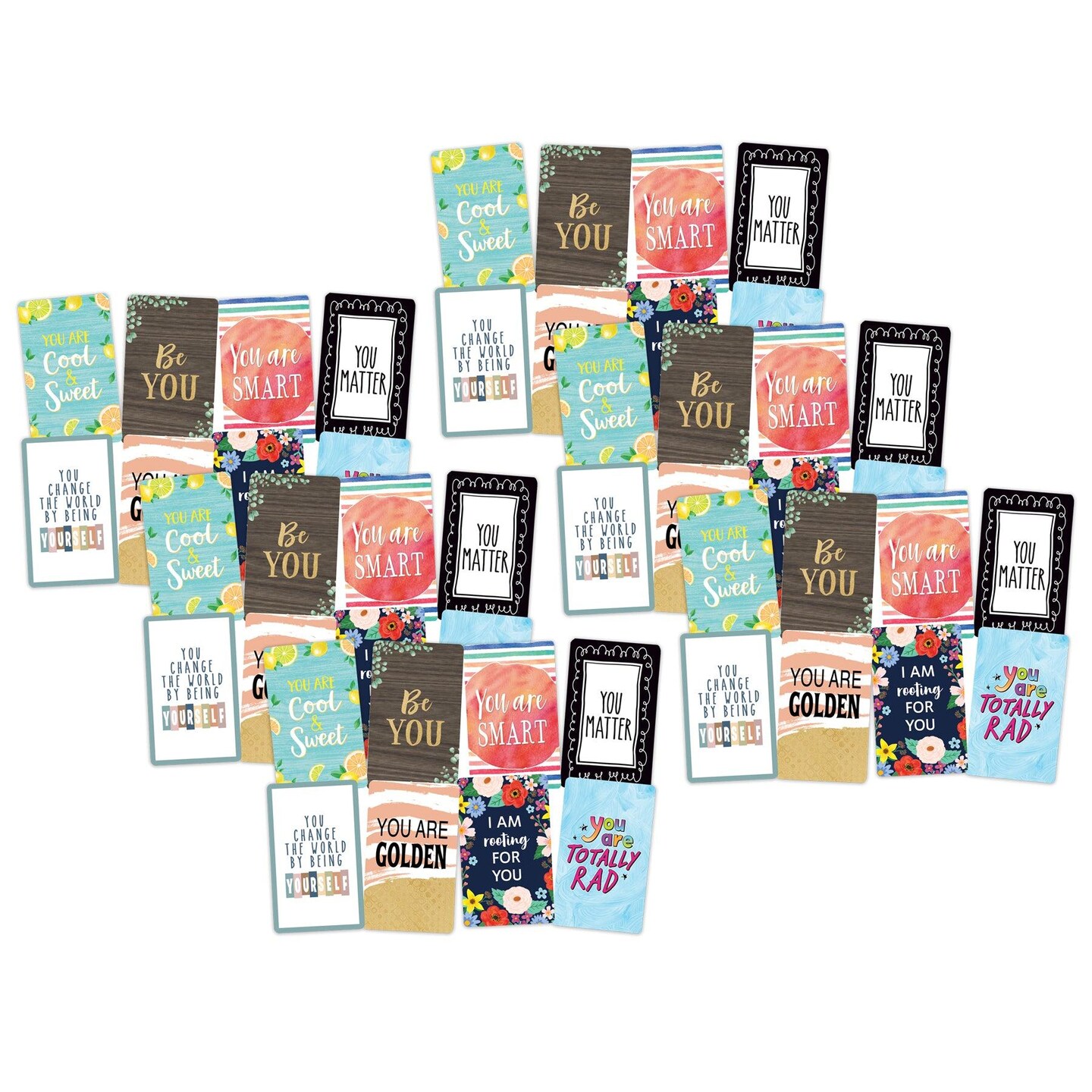 Encouragement Cards, 2-3/16&#x22; x 3-1/2&#x22;, 42 Per Pack, 6 Packs