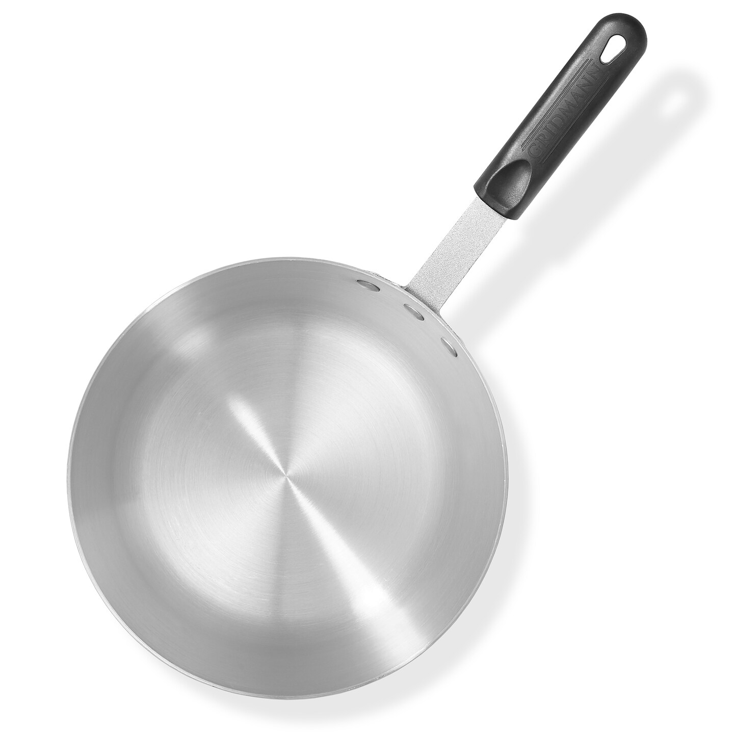 GRIDMANN Tapered Aluminum Sauce Pans with Silicone Handles, NSF Listed Heavy Duty Professional Cookware