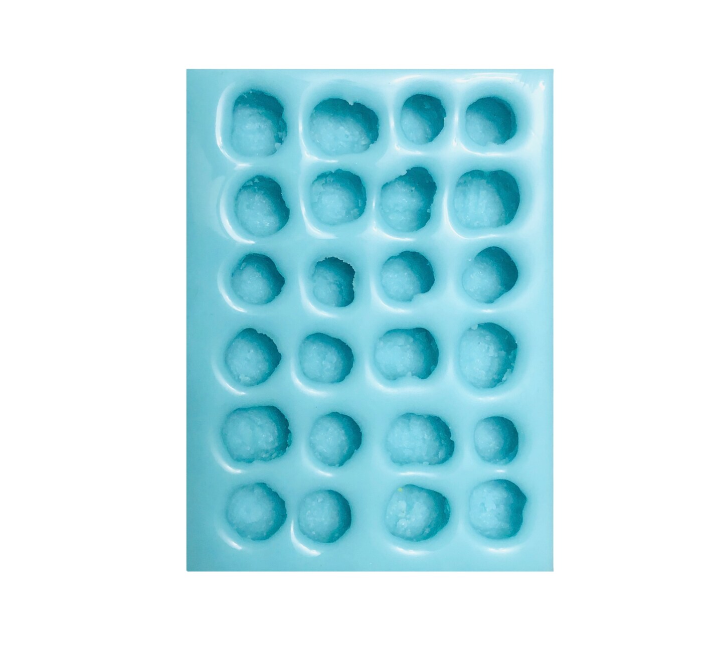 24pc Chocolate Coco Puffed Type Cereal Silicone Mold. For Resin| Wax| Candle Embeds| Soap Silicone Mold|| Not Food Grade