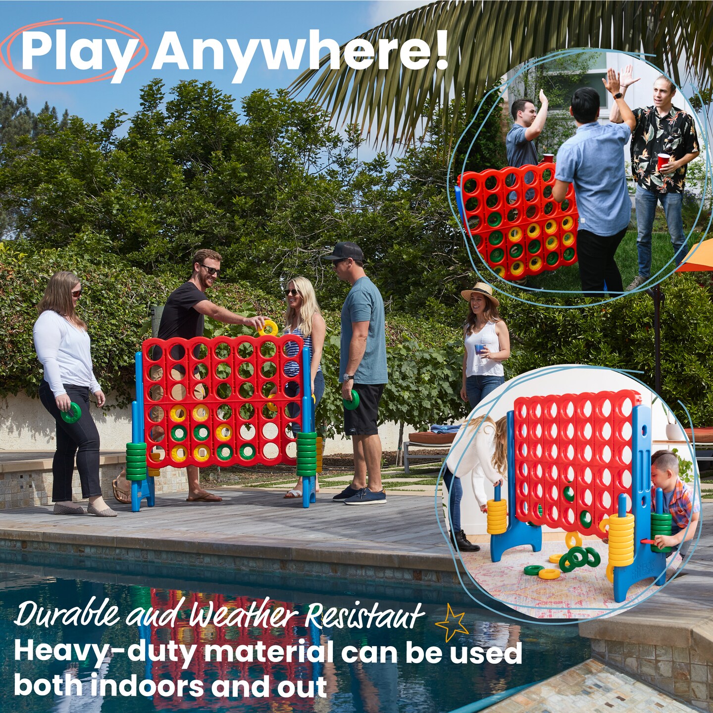 Jumbo 4-To-Score Giant Lawn Game Set