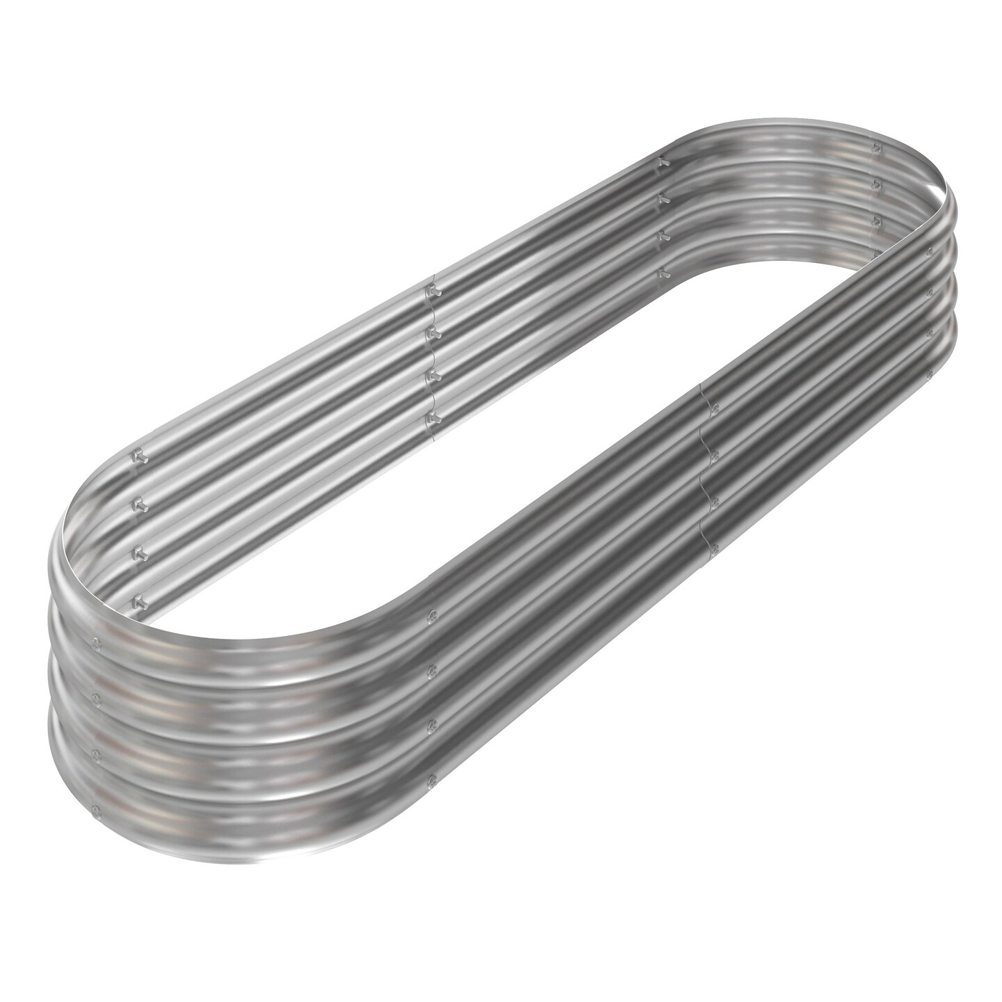 Galvanized Raised Garden Bed 82X35in Planter Box Open Bottom Anti-Rust Coating