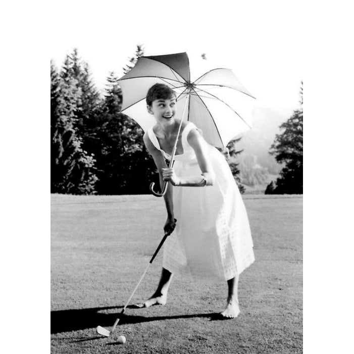 Posterazzi Audrey Hepburn - Umbrella Photo Print (8 x 10) - Item DAP11645
