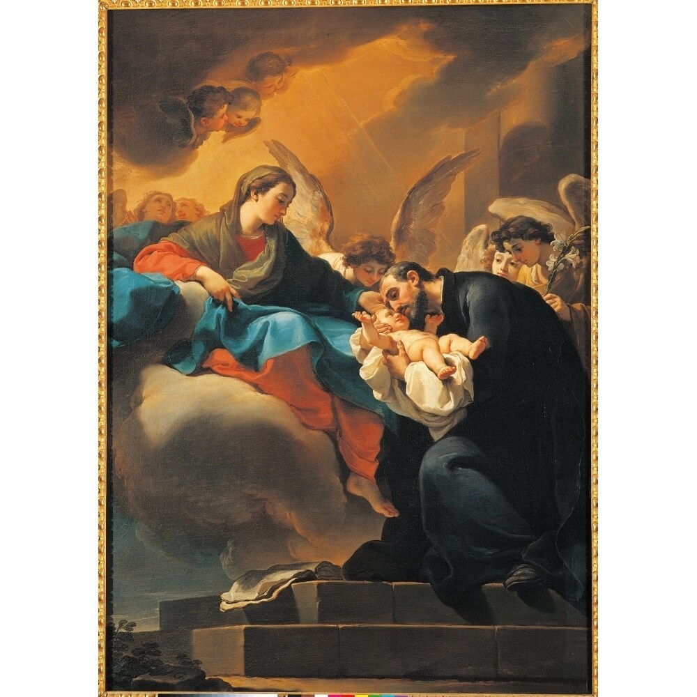 Posterazzi Madonna With Child And St Cajetan Poster Print