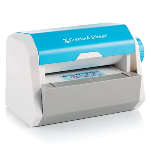 Xyron Create-a-Sticker, 5&#x22; Sticker and Label Maker Machine for Small Business and DIY Crafts, Includes Permanent Adhesive, Pre-Loaded (0501-05-10A), 9.055&#x22; x 5.709&#x22; x 5.906&#x22;