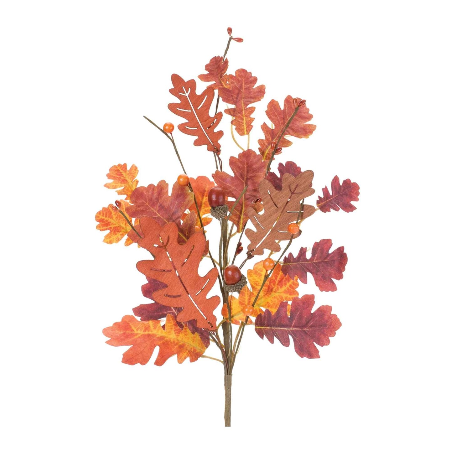 Melrose Set of 6 Oak Leaf Artificial Fall Harvest Sprays 18.5"