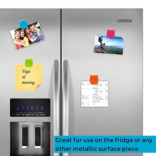 24 Pieces Magnetic Metal Clips, Fridge Magnet Refrigerator Whiteboard Wall Fridge Magnetic Memo Note Clips Magnets Metal Clip Classroom Organization Teacher Must Haves