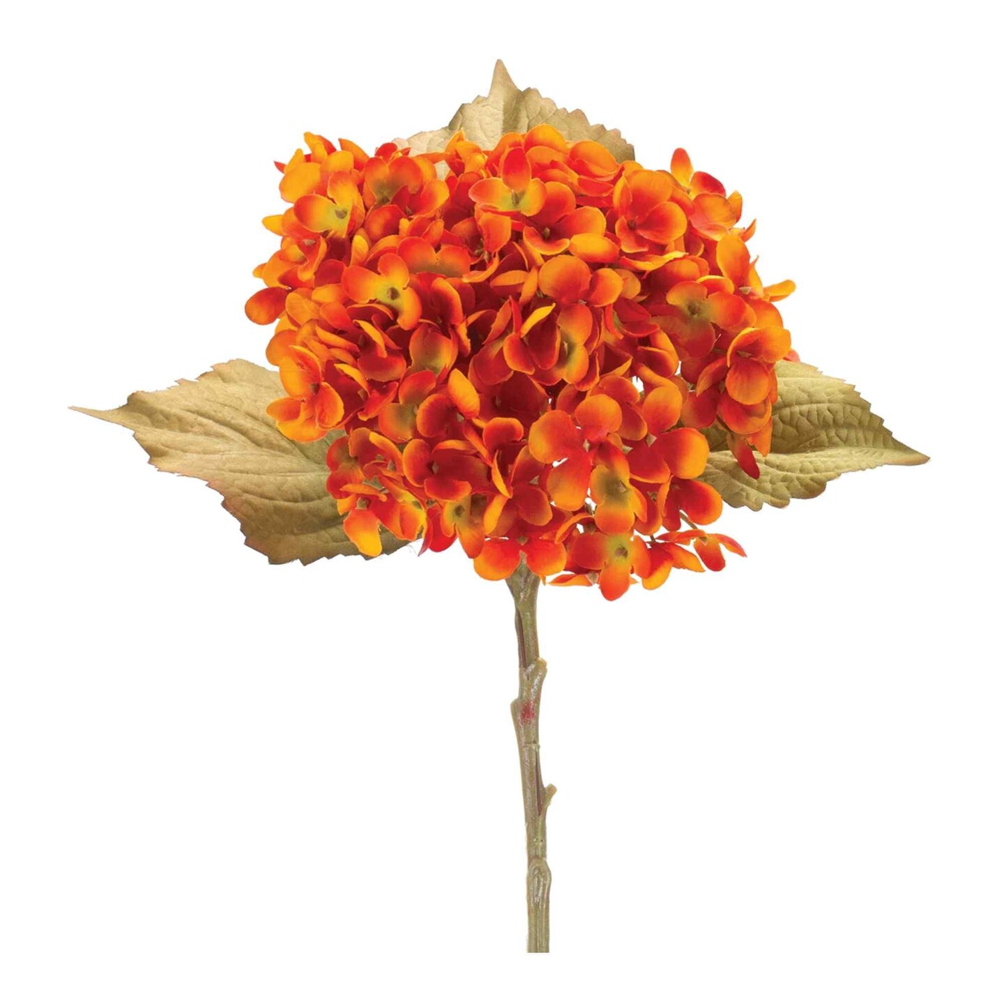 Melrose Set of 6 Hydrangea Artificial Fall Harvest Stems 20.5"