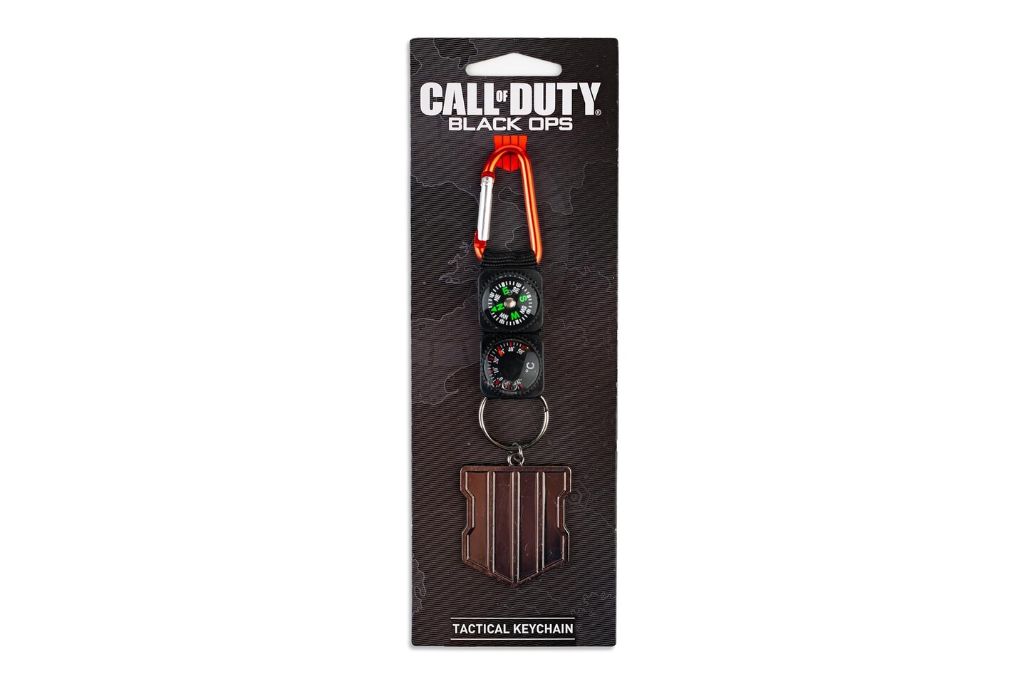 Call of Duty: Black Ops 4 Logo &#x26; Keychain Compass Set | Includes Thermometer