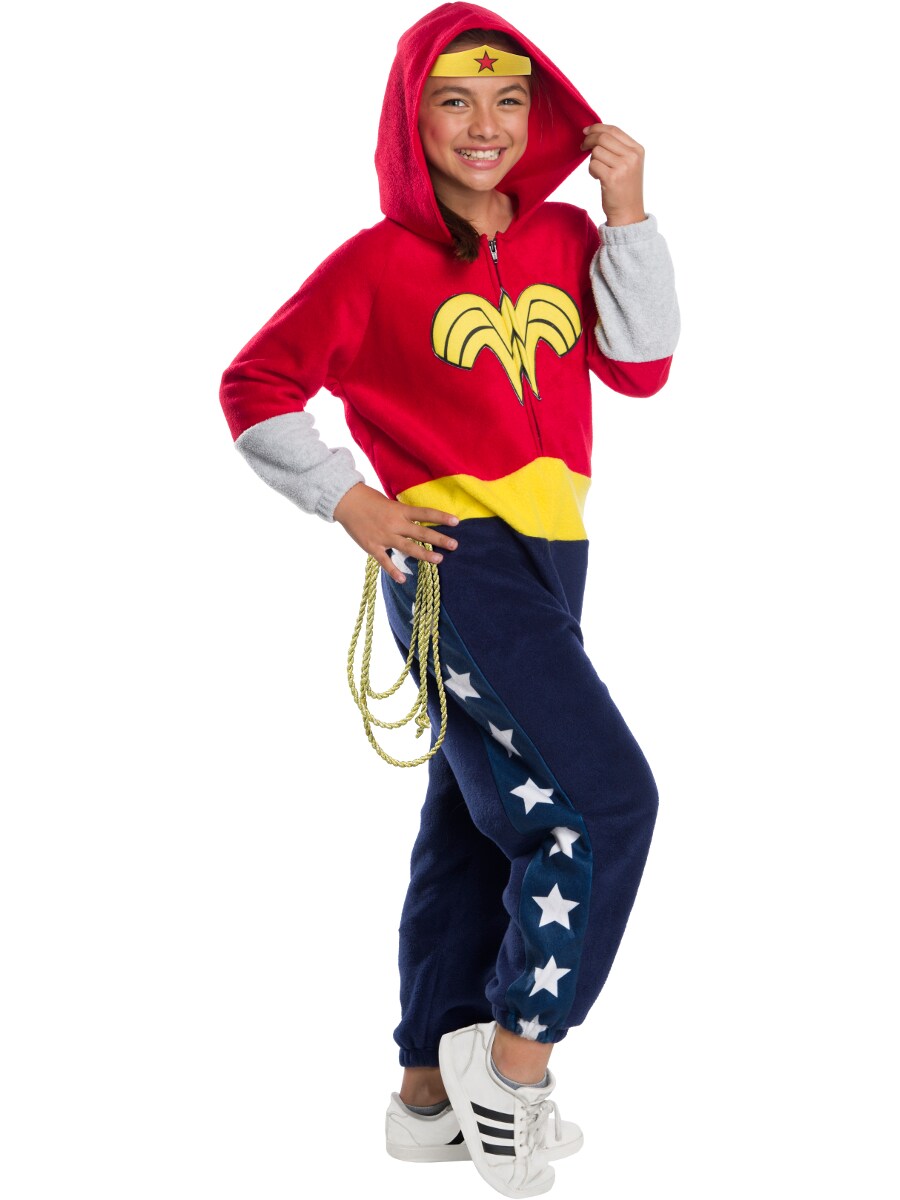 Girls DC Comics Superhero Wonder Woman Bodysuit Costume