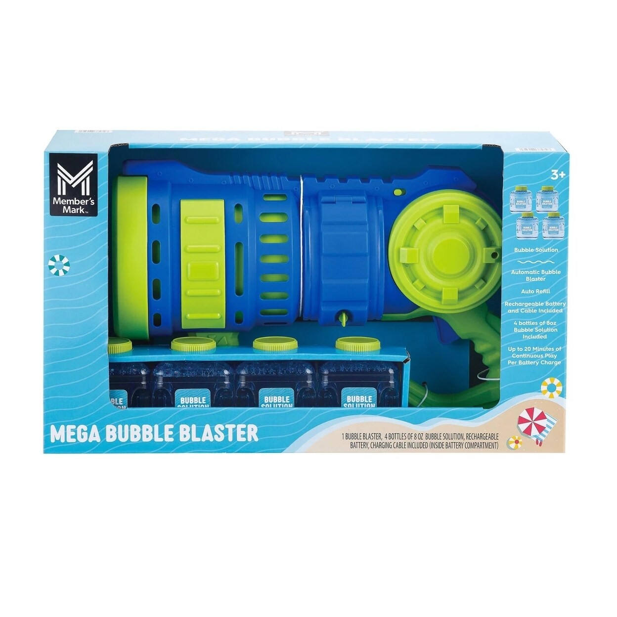 Member's Mark Members Mark Electric Bubble Blaster with Bubble Solution ...