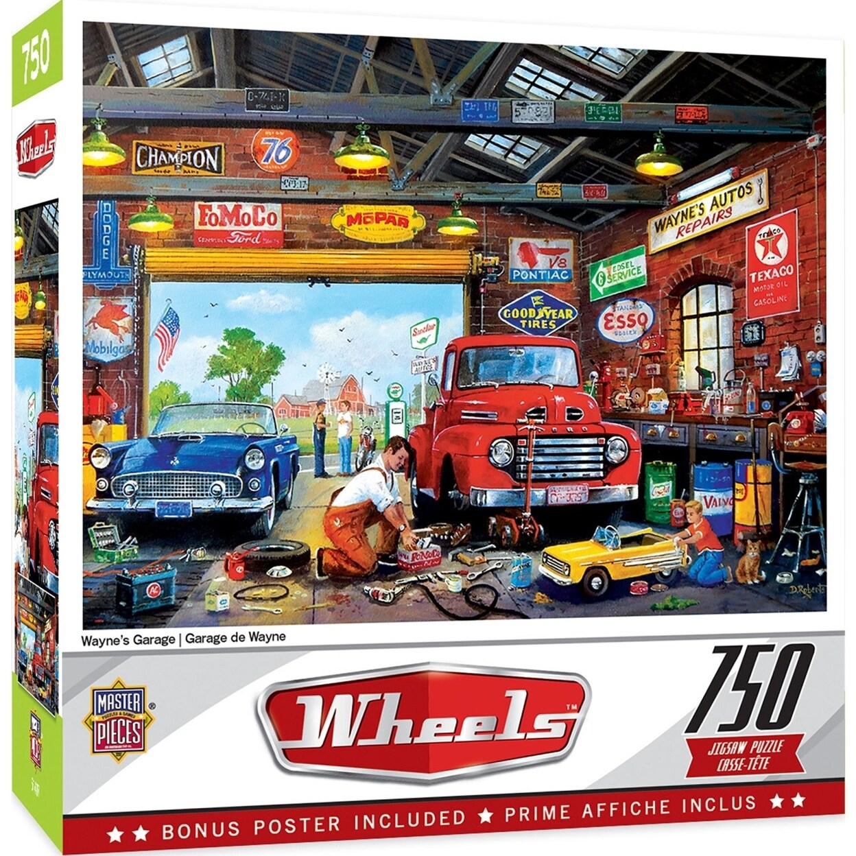 MasterPieces Wheels - Waynes Garage - 750 Piece Jigsaw Puzzle