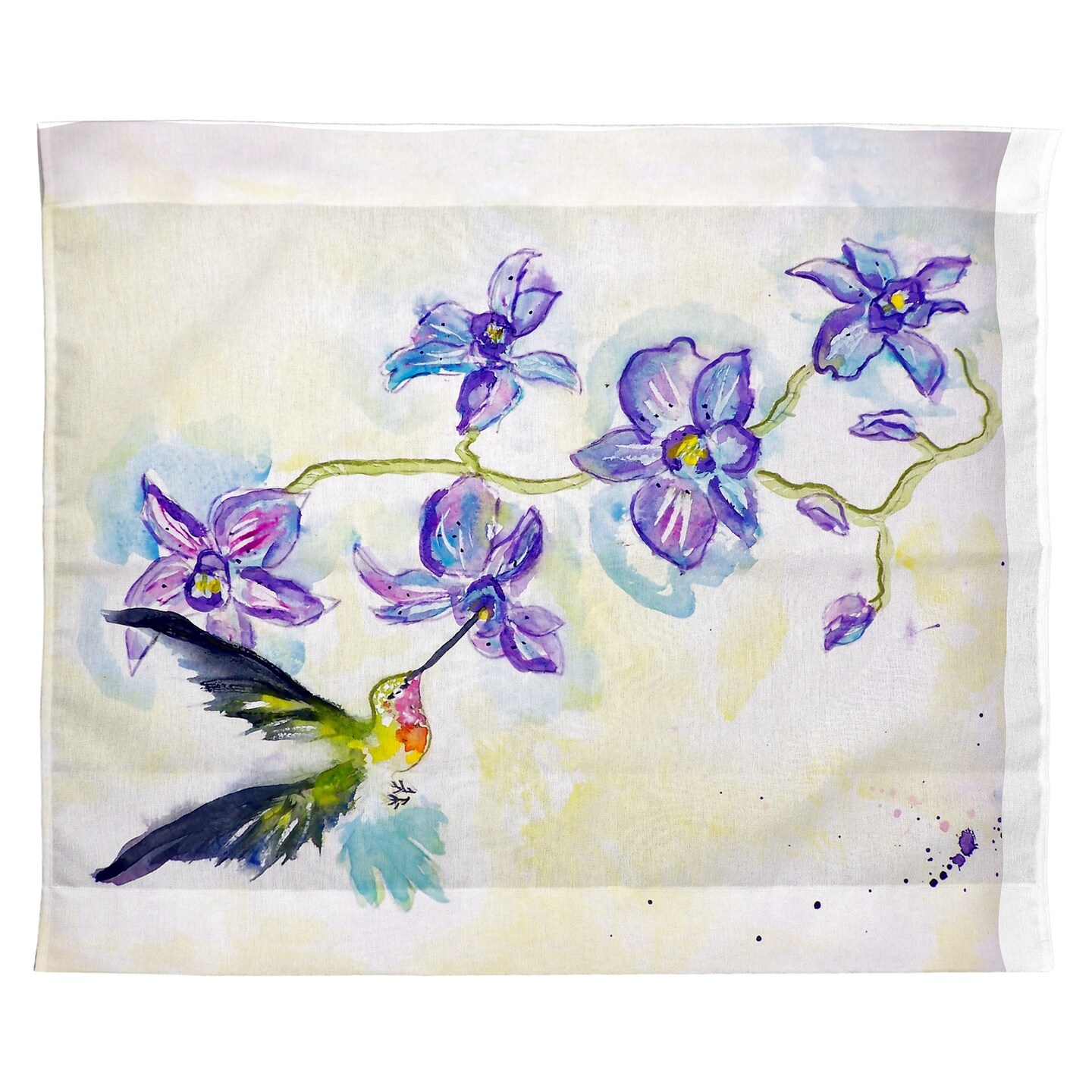 Betsy Drake Hummingbird &#x26; Clematis Outdoor Wall Hanging 24x30