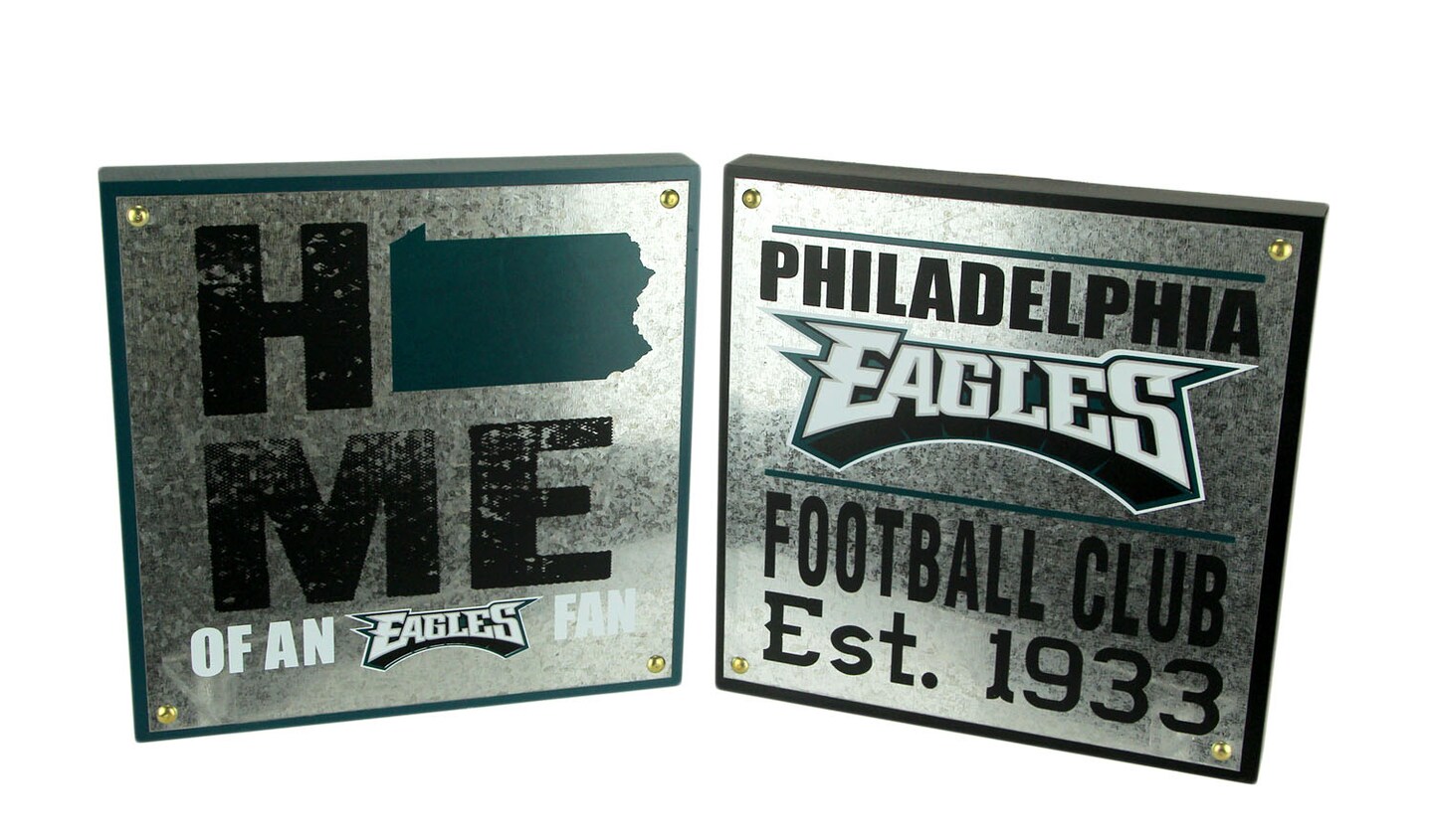NFL Philadelphia Eagles Football Club and Home State Wall Hangings